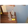 Image 1 : CRYSTAL DECANTERS & CANDLESTICK HOLDERS (4 PCS)