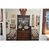 Image 1 : 19TH CENTURY MAHOGANY BUTLERS SECRETARY (HINGE ON TOP DRAWER NEEDS REPAIR) (43" X 19" X 85")