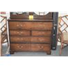 Image 3 : 19TH CENTURY MAHOGANY BUTLERS SECRETARY (HINGE ON TOP DRAWER NEEDS REPAIR) (43" X 19" X 85")