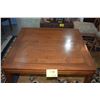 Image 2 : CHINESE HARDWOOD GAME TABLE (35" X 35" 29")