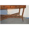 Image 4 : RATTAN & WOOD DESK W/2 DRAWERS (50" X 20")