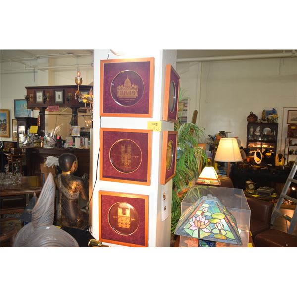 FRAMED ORREFORS COLLECTORS PLATES (5 PCS)
