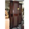 Image 1 : 4 PANEL WOOD SCREEN W/CANE PANELS (72" X 81 1/2")