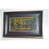 Image 1 : FRAMED PAINTING, "ABSTRACT"; CUCARO (7" X 11")