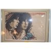Image 3 : FRAMED LITHOGRAPH, "ROMANCE, 1970"; SIGNED ALDO LUONGO 59/200 (43 1/4" X 33")