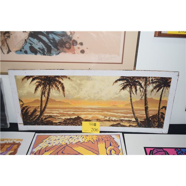 UNFRAMED SEASCAPE (35" X 15")