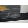 Image 3 : UNFRAMED OIL ON CANVAS, "WAVE"; CHUN (12" X 24")