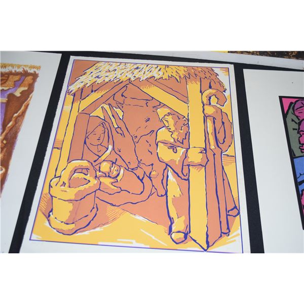 UNFRAMED LITHOGRAPH, "MANGER"; JEAN CHARLOT 40/75 (20" X 26")