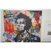 Image 2 : UNFRAMED CAN SPRAY ON WOOD PANEL, "SID VICIOUS - GOD SAVE THE QUEEN"; BY EL GATO DEL ARTE (50" X 50"