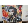 Image 5 : UNFRAMED CAN SPRAY ON WOOD PANEL, "SID VICIOUS - GOD SAVE THE QUEEN"; BY EL GATO DEL ARTE (50" X 50"