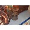 Image 2 : CIRCULAR WOOD SIDE TABLE W/1 DOOR