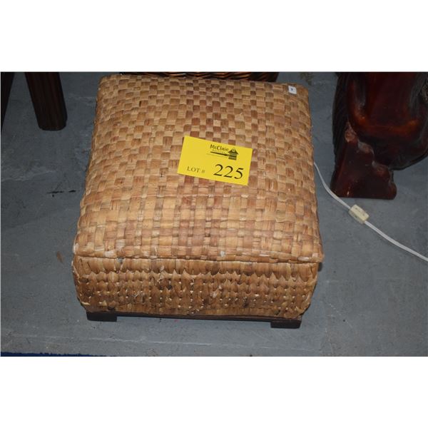 WOVEN FOOT STOOL (14 1/4" X 14 1/4")