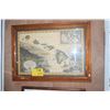 Image 1 : KOA FRAMED MAP OF THE SANDWICH ISLES (28 1/2" X 20 1/4")