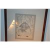 Image 3 : FRAMED BLACK & WHITE JAPANESE UKIYO-E SAMURAI PRINT &  FRAMED PRINTED PAGE FROM A PICTURE BOOK (2 PC