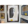 Image 1 : FRAMED MIXED MEDIA, "OBAKE" W/INSCRIPTION(25" X 35 3/4")