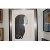 Image 2 : FRAMED MIXED MEDIA, "OBAKE" W/INSCRIPTION(25" X 35 3/4")