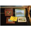 Image 1 : MINIATURE FRAMED PAINTINGS BY HARRIETT D. HOLLAND (4 PCS)