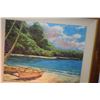 Image 2 : KOA FRAMED OIL ON CANVAS, "BALI HAI"; SIGNED MARKO MAVROVICH (29" X 25")