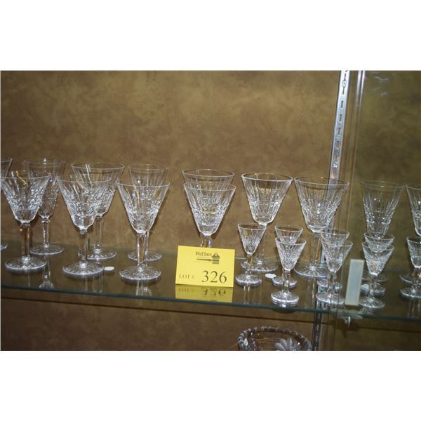 WATERFORD CRYSTAL STEMWARE (32 PCS)
