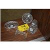 Image 1 : WATERFORD CRYSTAL CLOCKS, KNIFE REST & WATERFORD CIGAR ASHTRAY (4 PCS)