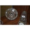 Image 2 : WATERFORD CRYSTAL CLOCKS, KNIFE REST & WATERFORD CIGAR ASHTRAY (4 PCS)