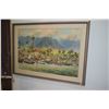 Image 2 : FRAMED OIL, "LAHAINA"; SIGNED H. OKUDA (HAJIME OKUDA) (30" X 42")
