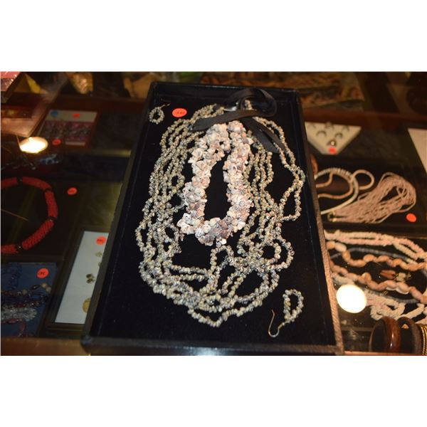 SHELL LEIS & EARRINGS (3 PCS)