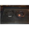Image 2 : BLACK CORAL, INLAID WOOD BRACELETS (2) & ANTIQUE SHARD PENDANT ON CHAIN (3 PCS)