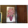 Image 1 : UNFRAMED ART, "FLORAL"; TATSUO ITO (6 1/8" X 12")