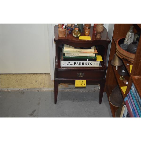 TELEPHONE STAND W/1 DRAWER BY WHITE FURNITURE CO., N.C.