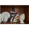 Image 7 : VINTAGE LADY HEAD VASES & STATUE (4 PCS)