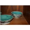 Image 2 : CHINESE SCALLOPED BOWLS (GREEN & BLUE) (9 PCS)