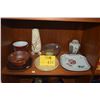 Image 1 : COLLECTION OF BOWLS, PLATES & VASES (12 PCS)