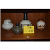 Image 1 : COLLECTION OF ASSORTED VASES (ALL SIGNED) (4 PCS)