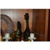 Image 3 : MIXED LOT: DRESDEN FLORAL CANDLE HOLDERS, HEIDI HAUS CLOCK, GERMAN DOLLS, PICTURE FRAME, MURANO STYL