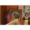 Image 7 : MIXED LOT: FRAMED PHOTOS, STATUARY, BOWLS, BOXES, SHARKS TOOTH, ETC. (19 PCS)