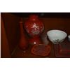 Image 4 : MIXED LOT: KOREAN & CHINESE VASES, BOWLS, TEA POT & CUPS, CINNABAR BOX & TRAYS (8 PCS)