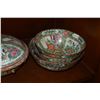Image 2 : ROSE MEDALLION CANTON SERVING BOWLS, COVERED BOWL, PLATTERS, SALAD BOWLS & SOUP SPOONS (10 PCS)