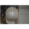 Image 2 : VINTAGE MID-CENTURY CAPIZ SHELL HANGING SWAG LAMPS (2 PCS)