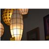 Image 8 : VINTAGE MID-CENTURY CAPIZ SHELL HANGING SWAG LAMPS (2 PCS)