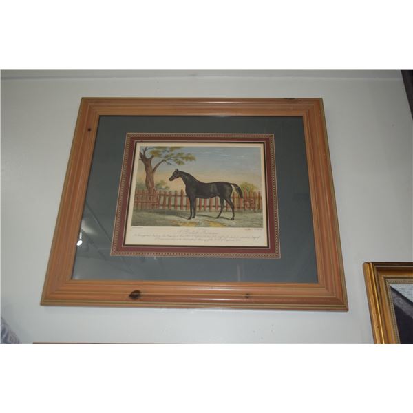 FRAMED EQUESTRIAN ART (28 1/4  X 24 ) (2 PCS)