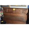Image 1 : CARVED CHINESE HARDWOOD HEADBOARD (56" X 36")