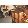 Image 2 : WOOD & BAMBOO STORAGE MEDIA CABINET W/2 DRAWERS (30" X 23 1/2" X 48 1/4")