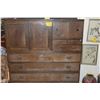 Image 2 : JAPANESE 3 SECTION STACKING TANSU (58" X 15 1/4" X 62 1/2")