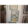 Image 1 : FRAMED PAINTINGS ON SILK; UCHIDA (3 PCS)