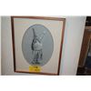 Image 1 : FRAMED ORIGINAL GRAPHITE DRAWING, HULA DANCER; SIGNED EDWIN KAYTON 1996