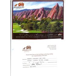 Golf for 8 at Arrowhead Golf Club, Littleton, Colorado