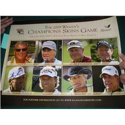 Signed 2009 Wendy's Skin Game Poster