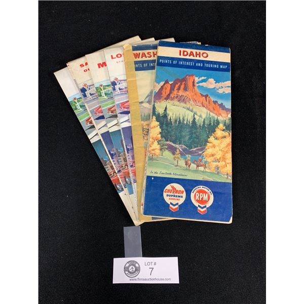 6 Vintage Road Maps