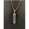 Image 2 : Sterling Necklace with Crystal Drop